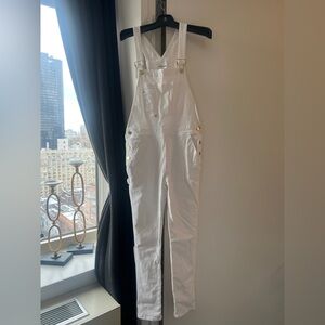 Frame Denim White Overalls